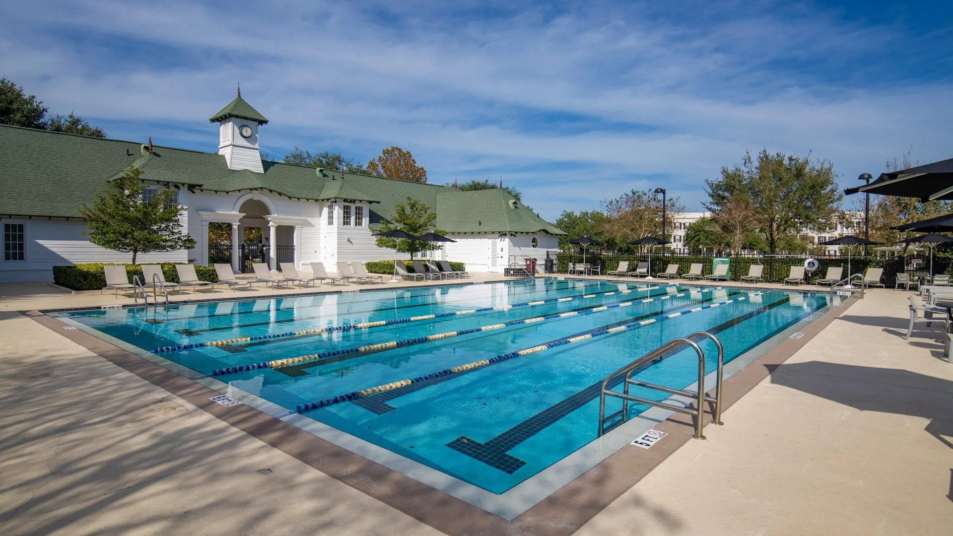 poolside view